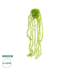 GloboStar® Artificial Garden HANGING MYRTLE 20881 - Τεχνητό Κρεμαστό Διακοσμητικό Φυτό Μυρτιά Φ21 x Y80cm
