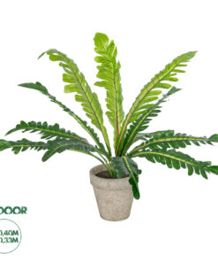 GloboStar® Artificial Garden ASPLENIUM POTTED PLANT 20904 Διακοσμητικό Φυτό Aslenium Φ40 x Υ33cm