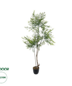 GloboStar® Artificial Garden GREEN NANDINA PLANT 20965 Διακοσμητικό Φυτό Πράσινη Ναντίνα Φ66 x Υ150cm