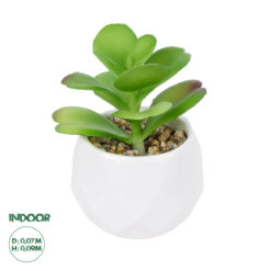 GloboStar® Artificial Garden SUCCULENT KALANCHOE POTTED PLANT 20995 Διακοσμητικό Φυτό Καλαχόη Φ8 x Υ10cm