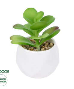 GloboStar® Artificial Garden SUCCULENT KALANCHOE POTTED PLANT 20995 Διακοσμητικό Φυτό Καλαχόη Φ8 x Υ10cm