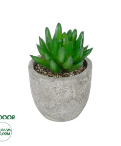 GloboStar® Artificial Garden SUCCULENT SEDEVERIA POTTED PLANT 21019 Διακοσμητικό Φυτό Σεδεβέρια Φ6,5 x Υ9cm