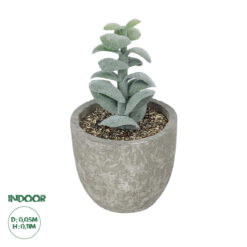 GloboStar® Artificial Garden SUCCULENT SEDEVERIA POTTED PLANT 21027 Διακοσμητικό Φυτό Σεδεβέρια Φ5 x Υ11cm