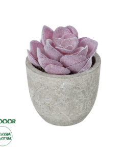 GloboStar® Artificial Garden SUCCULENT SEDEVERIA POTTED PLANT 21028 Διακοσμητικό Φυτό Σεδεβέρια Φ5x Υ11cm