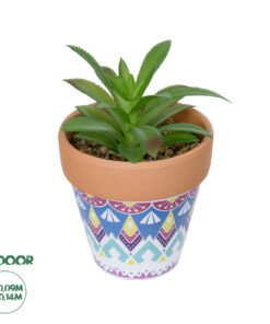 GloboStar® Artificial Garden SUCCULENT ALOE POTTED PLANT 21040 Διακοσμητικό Φυτό Αλόη Φ9 x Υ14cm
