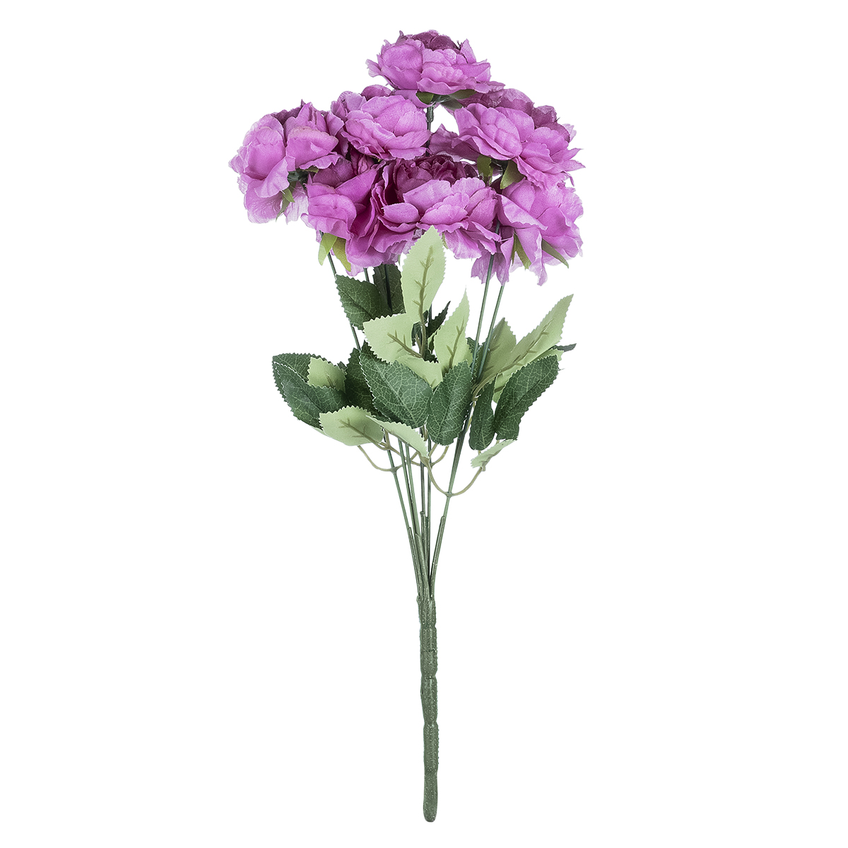 GloboStar® Artificial Garden PURPLE PEONY FLOWER BRANCH 21080 Τεχνητό Διακοσμητικό Μπουκέτο Μώβ Παιώνιας Y45cm - Image 2