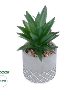 GloboStar® Artificial Garden SUCCULENT ALOE 21096 Διακοσμητικό Φυτό Παχύφυτο Αλόη Υ17cm