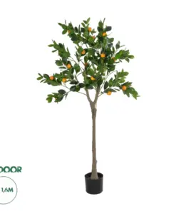 GloboStar® Artificial Garden ORANGE TREE 21109 Τεχνητό Διακοσμητικό Δέντρο Πορτοκαλιά Μ90 x Π70 x Υ160cm