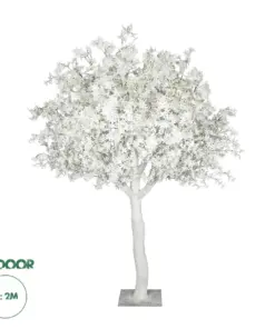 GloboStar® Artificial Garden ALMOND TREE 21113 Τεχνητό Διακοσμητικό Δέντρο Αμυγδαλιά Μ180 x Π180 x Υ200cm