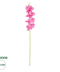 GloboStar® Artificial Garden  PINK ORCHID BRANCH 21131 Τεχνητό Διακοσμητικό Κλαδί Ορχιδέας Y85cm