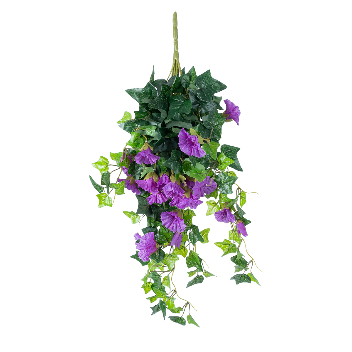 GloboStar® Artificial Garden MORNING GLORY HANGIN PLANT 21132 Τεχνητό Διακοσμητικό Κρεμαστό Κλαδί Ορτανσίας Y65cm - Image 2