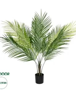 GloboStar® Artificial Garden PALM TREE 21153 Τεχνητό Διακοσμητικό Δέντρο Φοίνικας Μ100 x Π50 x Υ90cm
