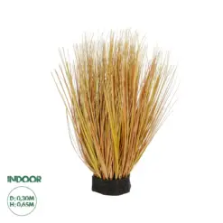 GloboStar® Artificial Garden GRASS BUSH 21171 Τεχνητό Διακοσμητικό Φυτό Θάμνος Γρασίδι Μ30 x Π20 x Υ65cm