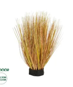 GloboStar® Artificial Garden GRASS BUSH 21171 Τεχνητό Διακοσμητικό Φυτό Θάμνος Γρασίδι Μ30 x Π20 x Υ65cm
