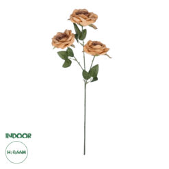 GloboStar® Artificial Garden PEACH CLIMBING ROSE BRANCH 21189 Τεχνητό Διακοσμητικό Κλαδί Τριαντάφυλλο Ροδακινί Y66cm