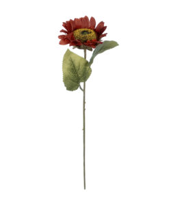 Alternative view of GloboStar® Artificial Garden RED SUNFLOWER  BRANCH 21214 Τεχνητό Διακοσμητικό Κλαδί Ηλιοτρόπιο Κόκκινο Y50cm