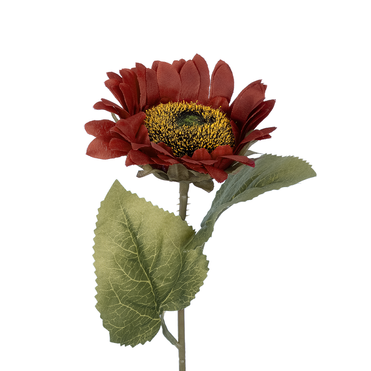 GloboStar® Artificial Garden RED SUNFLOWER BRANCH 21214 Τεχνητό Διακοσμητικό Κλαδί Ηλιοτρόπιο Κόκκινο Y50cm - Image 3