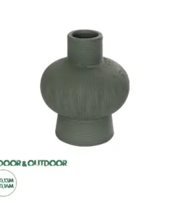 GloboStar® Artificial Garden MALACHITE 21264 Διακοσμητικό Κεραμικό Βάζo Πράσινο Π13 x Μ13 x Υ16cm