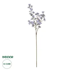 GloboStar® Artificial Garden TAKASAGO CHERRY BLOSSOM 21294 Τεχνητό Διακοσμητικό Κλαδί Λιλά Κερασιάς Μ25 x Π10 x Υ81cm