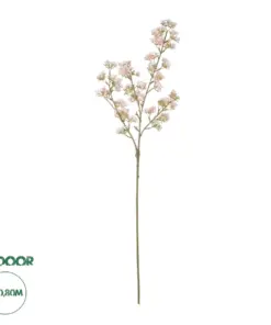 GloboStar® Artificial Garden PINK PEAR BLOSSOM BRANCH 21295 Τεχνητό Διακοσμητικό Κλαδί Αχλαδίας Ρόζ Y80cm
