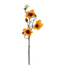 Alternative view of GloboStar® Artificial Garden ORANGE KAPOK BRANCH 21331 Τεχνητό Διακοσμητικό Κλαδί Πορτοκαλί Καποκ Y92cm
