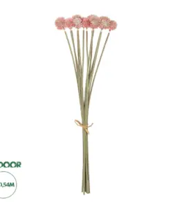GloboStar® Artificial Garden PINK DANDELION BOUQET 21359 Τεχνητό Διακοσμητικό Ταραξάκο Μπουκέτο Y54cm