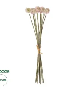 GloboStar® Artificial Garden PALE PINK DANDELION BOUQET 21361 Τεχνητό Διακοσμητικό Ταραξάκο Μπουκέτο Y54cm