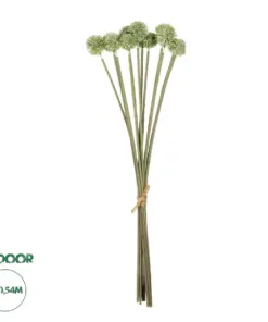 GloboStar® Artificial Garden PALE GREEN DANDELION BOUQET 21362 Τεχνητό Διακοσμητικό Ταραξάκο Μπουκέτο Y54cm
