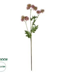 GloboStar® Artificial Garden PURPLE DANDELION BOUQET 21364 Τεχνητό Διακοσμητικό Ταραξάκο Μπουκέτο Y62cm