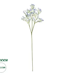GloboStar® Artificial Garden BLUE BRANCH BABY BREATH 21296 Τεχνητό Διακοσμητικό Κλαδί Μπλέ Γυψοφίλης Y53cm