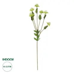 GloboStar® Artificial Garden GREEN IRON THREAD BRANCH 21372 Τεχνητό Διακοσμητικό Κλαδί Πράσινο Ασπιδίστρα Y57cm