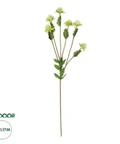 GloboStar® Artificial Garden GREEN IRON THREAD BRANCH 21372 Τεχνητό Διακοσμητικό Κλαδί Πράσινο Ασπιδίστρα Y57cm