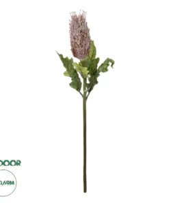 GloboStar® Artificial Garden PURPLE STIPA FRUIT BRANCH 21375 Τεχνητό Διακοσμητικό Κλαδί Στίπα Y69cm