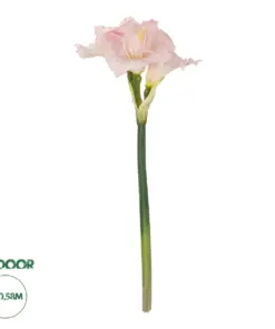 GloboStar® Artificial Garden PINK KAFFIR LILY BRANCH 21390 Τεχνητό Διακοσμητικό Κλαδί Ροζ Κρίνο Y58cm