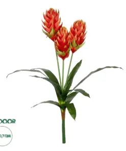 GloboStar® Artificial Garden RED MOON PEACH BRANCH 21391 Τεχνητό Διακοσμητικό Κόκκινο Κλαδί Άνθος Ροδάκινου Y70cm