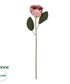 GloboStar® Artificial Garden PINK MAGNOLIA 21426 Τεχνητό Διακοσμητικό Κλαδί Ροζ Μανόλια Μ16 x Π10 x Υ82cm