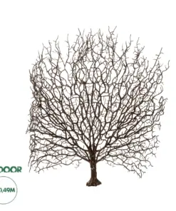 GloboStar® Artificial Garden BROWN CORAL BRANCH 21467 Τεχνητό Διακοσμητικό Κλαδί Καφέ Koράλι Y49cm