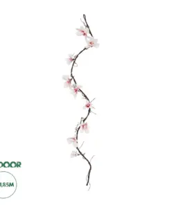 GloboStar® Artificial Garden MAGNOLIA FLOWER VINE 21470 Τεχνητό Διακοσμητικό Κλαδί Μανόλιας Y185cm