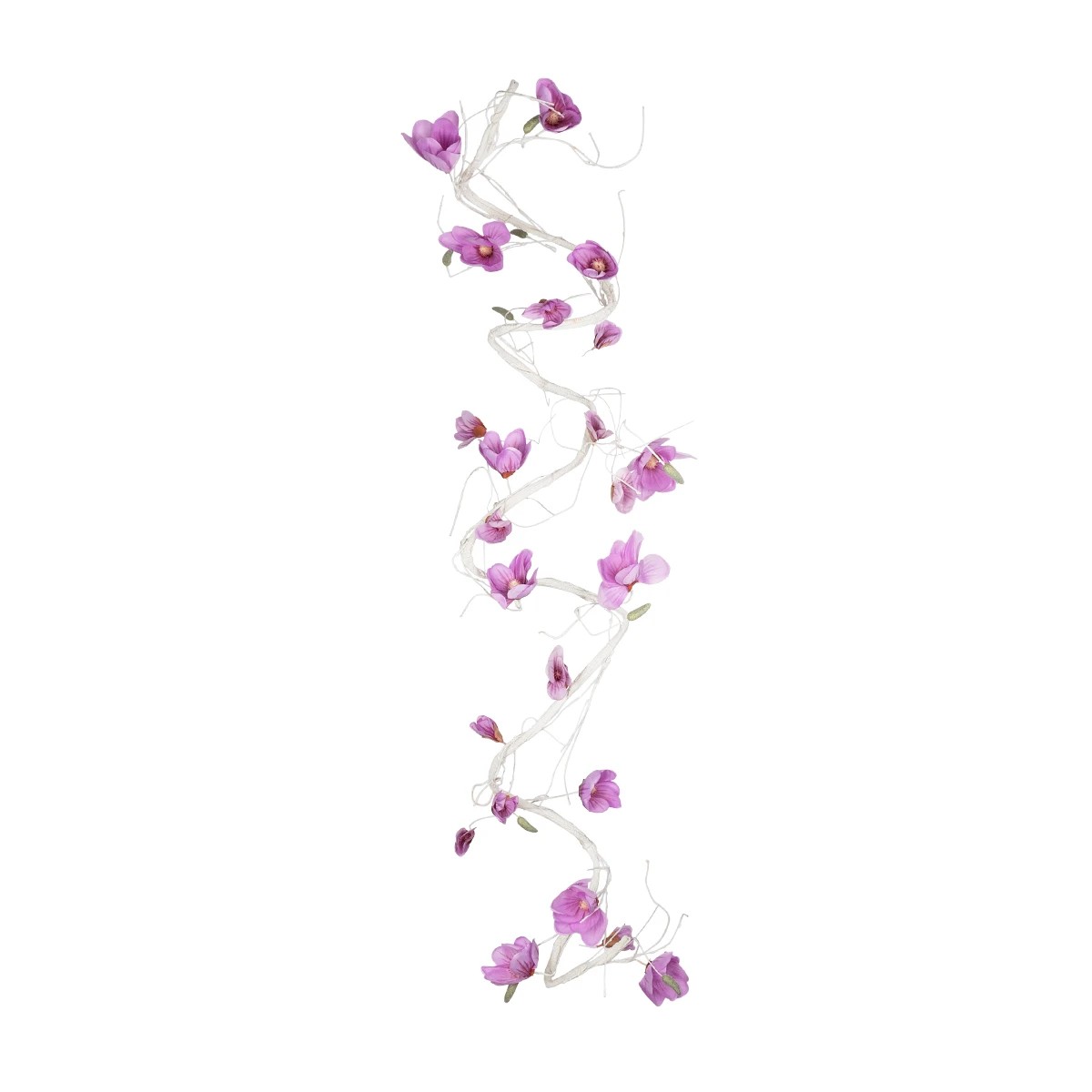 GloboStar® Artificial Garden MAGNOLIA FLOWER VINE 21471 Τεχνητό Διακοσμητικό Φυτό Λευκή & Ροζ Μανόλια Μ20 x Π20 x Υ300cm - Image 2