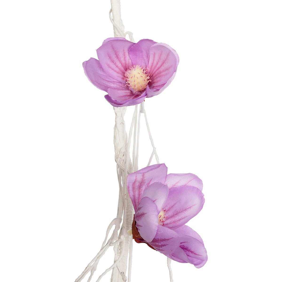 GloboStar® Artificial Garden MAGNOLIA FLOWER VINE 21471 Τεχνητό Διακοσμητικό Φυτό Λευκή & Ροζ Μανόλια Μ20 x Π20 x Υ300cm - Image 4