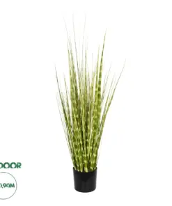 GloboStar® Artificial Garden ZEBRA GRASS 21481 Τεχνητό Διακοσμητικό Φυτό Ζέμπρα Μ30 x Π20 x Υ90cm