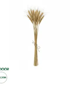 GloboStar® Artificial Garden REAL DRIED WHEAT GRASS 21488 Τεχνητό Διακοσμητικό Κλαδί Σιταριού Y30cm - Σετ 10 τμχ