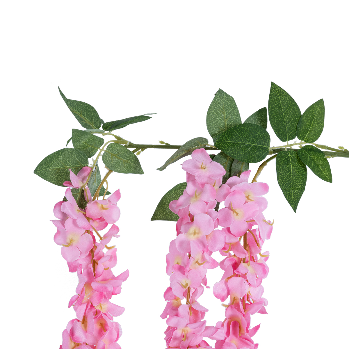 GloboStar® Artificial Garden PINK WISTERIA FLOWER BRANCH 21518 Τεχνητό Διακοσμητικό κλαδί Βιστέρια Ροζ Φ45 x Υ164cm - Image 3