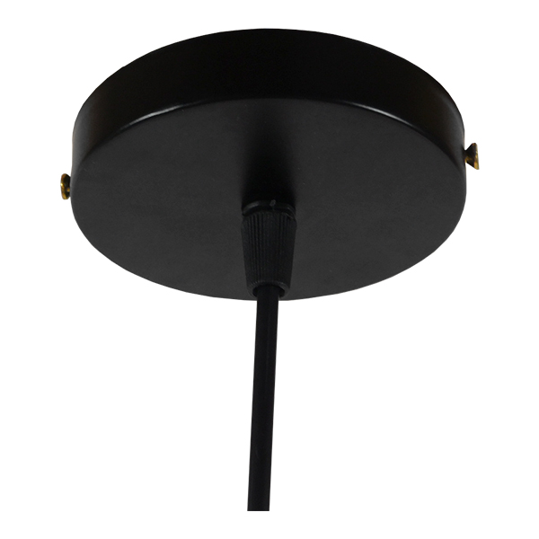 GLOBOSTAR® TERE 01165 Vintage Κρεμαστό Φωτιστικό Οροφής με Ντουί 1 x E27 AC 220-240V IP20 - Μαύρο - Μ30 x Π30 x Υ25cm - Image 7