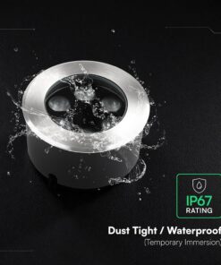 6W LED Χωνευτό Φωτιστικό Δαπέδου 4000K Ασημί IP67 V-TAC 24220VT