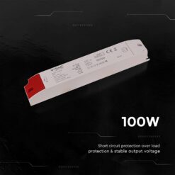 V‑TAC 24251VT Τροφοδοτικό LED Πλαστικό 100W 24V 4.17A Λευκό IP44 300×41×30
