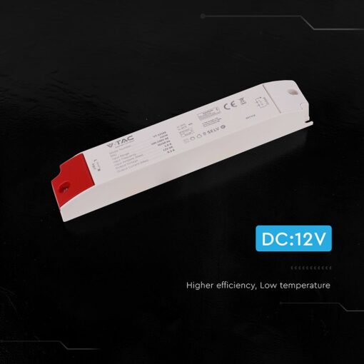 V‑TAC 24270VT Τροφοδοτικό LED Πλαστικό 100W 12V 8.3A Λευκό IP44 300×41×30