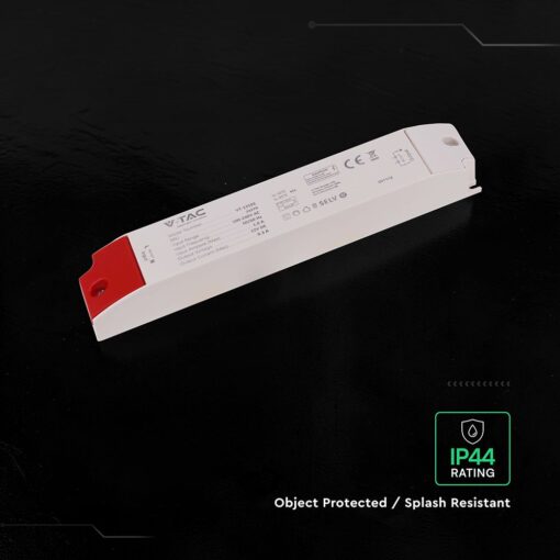 V‑TAC 24270VT Τροφοδοτικό LED Πλαστικό 100W 12V 8.3A Λευκό IP44 300×41×30