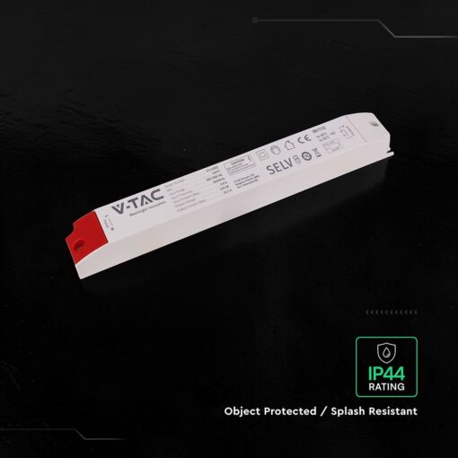 V‑TAC 24271VT Τροφοδοτικό LED Πλαστικό 200W 12V 16.5A Λευκό IP44 320×41×30