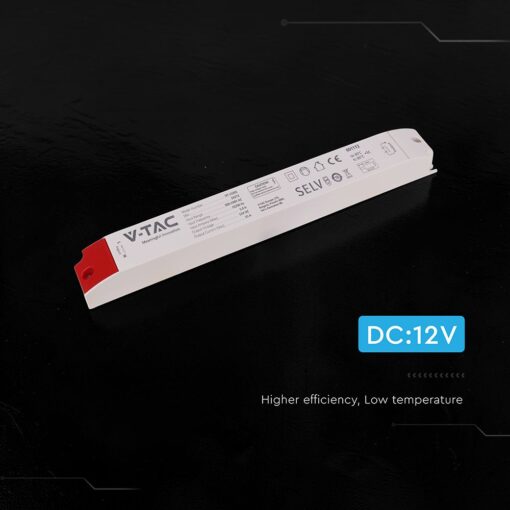 V‑TAC 24272VT Τροφοδοτικό LED Πλαστικό 300W 12V 25A Λευκό IP44 353×57×35